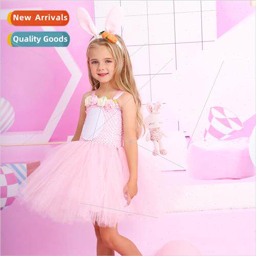 Easter cartoon bunny girls dress tutu dress Europe new child