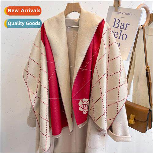 2022 new versatile imation cashmere scarf female winter Kore