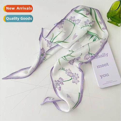 Japan floral garden spring summer simulation silk triangle d
