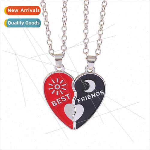 new monogrammed best firends good friends necklace sun moon