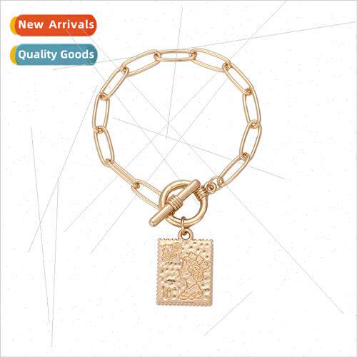 New mple Trend Hip Hop Chain Bracelet Fashion Printed Charm