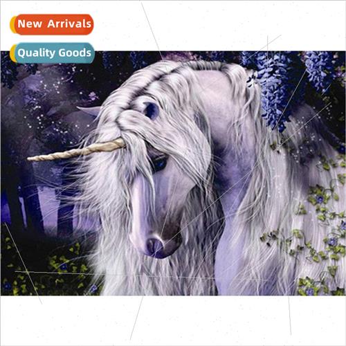 Diamond painting cross stch whe unicorn DIY full round diamo