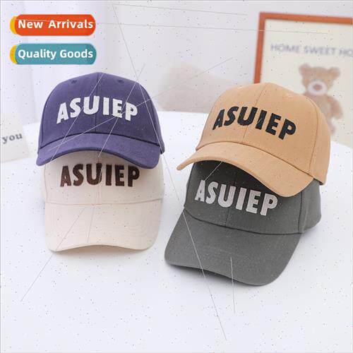 Ins Korea children baseball cap patch letters duck tongue ha