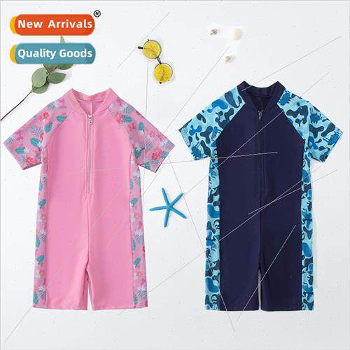 Quick-drying professional training childrens swimsus boys an