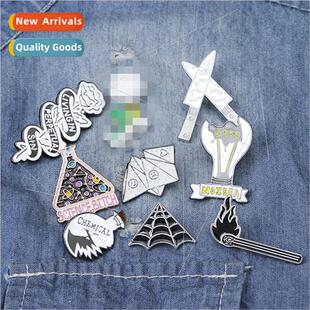 Fun fashion Halloween punk brooch bottle set Clothing magic