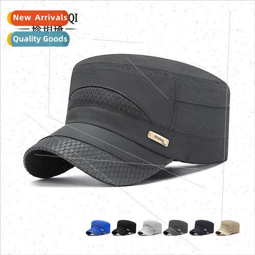 Spring summer men quick-drying sunscreen flat top hat men ou