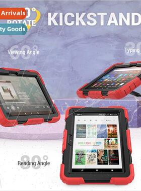 适用stcase Kindle fire 8 plus ebook silicone back case lanya