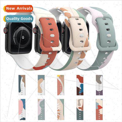 适用apple 8 buckle silicone watch bapple watch8/7/6/SE/54321