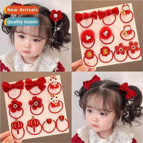 Children leather bgirls hair tie rubber bhair circle does no