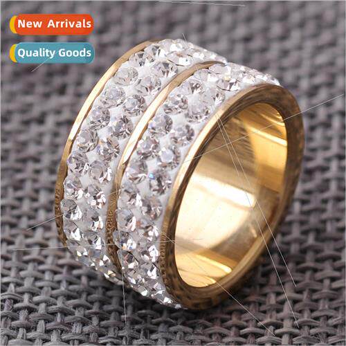 Europe ins fashion ndy men tanium steel ring double rows set