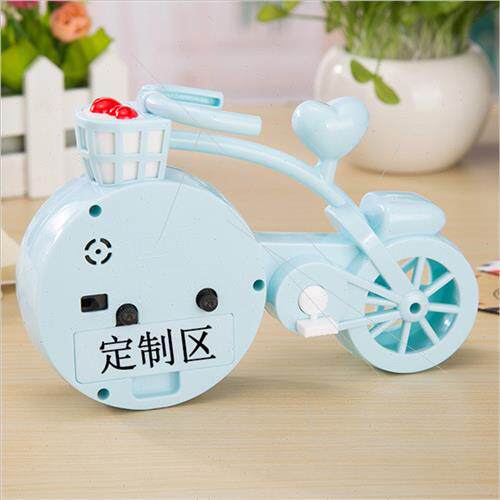 Bicycle alarm clock students cute simple clock living room b