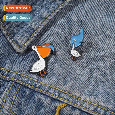 creative cartoon colourful long-billed bird simple alloy lac