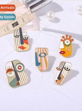 Exquise personalized hip-hop alloy brooch creative quirky ab