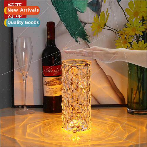 Roses Crystal Table Lamp Bedroom Bedside Sleep Ambiance Lamp