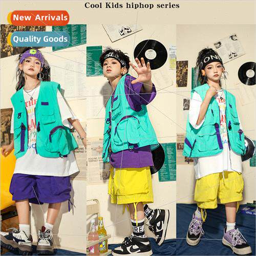 Set dance childrens tide clothing boys and girls hip-hop chi