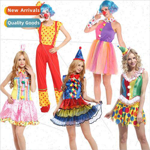 Adult Clown Costumes Halloween Party Prom Permance Costumes