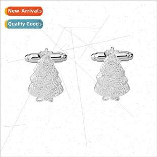 Cufflinks Christmas Shirt Men Fre New Tree Product