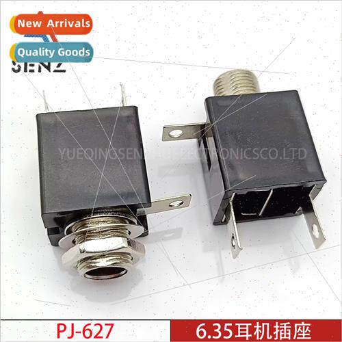 6.35mm Headphone Socket PJ-627 Large 2-pole Vertical Square