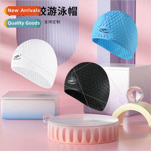 Adult swim cap silicone waterproof men and women water drop