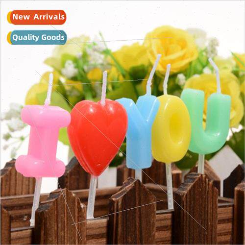 Couple birthday romantic decoration candle i love you birthd
