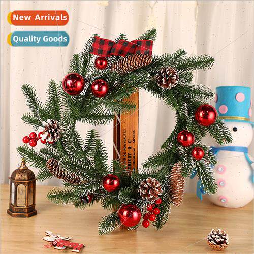 New Thanksgiving Christmas Wreath Red Fru Rattan Christmas P