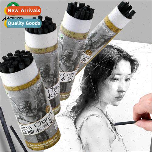Black Cotton Willow Charcoal Sticks in TubesProfessional Ske