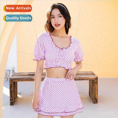 Spl swimsu womens belly-shading thin conservative skirt two-