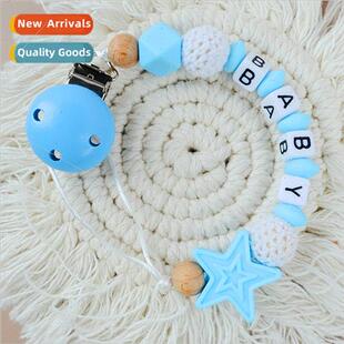 Anti Drop Chain Model Pacifier Pentagram Teether Clip No.5