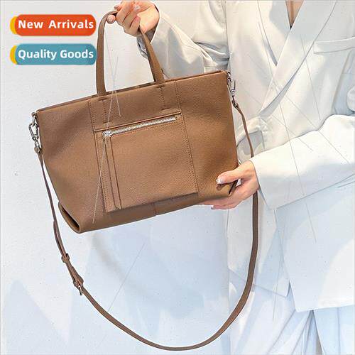 Vintage Leather Tote Bag Women Large Capacy Shoulder Bag Cla