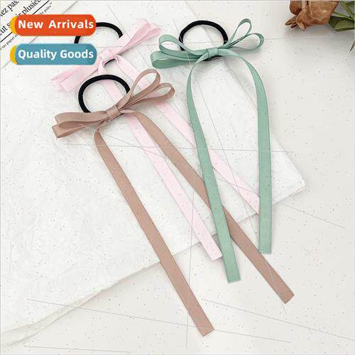Sweet girl ins bow ribbon hair rope headbcute versatile hair