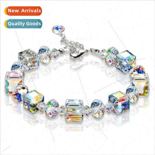 Europe Uned States bracelet female students square crystal b