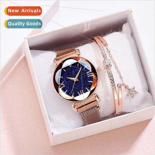 Iron Absorbent Star Roman Face Women Watch Magnet Milan wh R