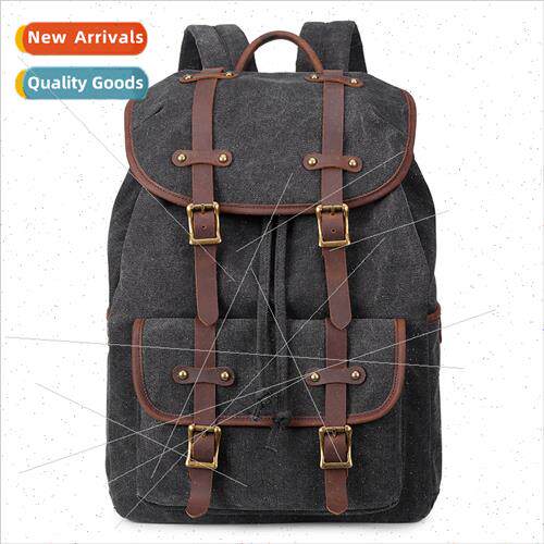 Canvas Travel Shoulder Backpack Retro Men Women Mountaineeri