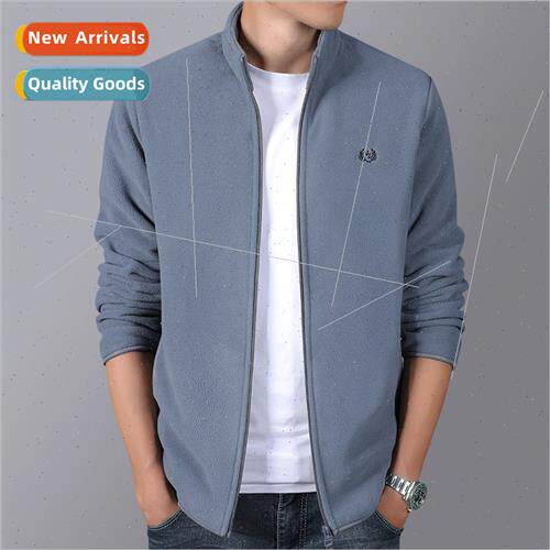 Rocker fleece jacket men fall winter  hgrip fleece cardigan