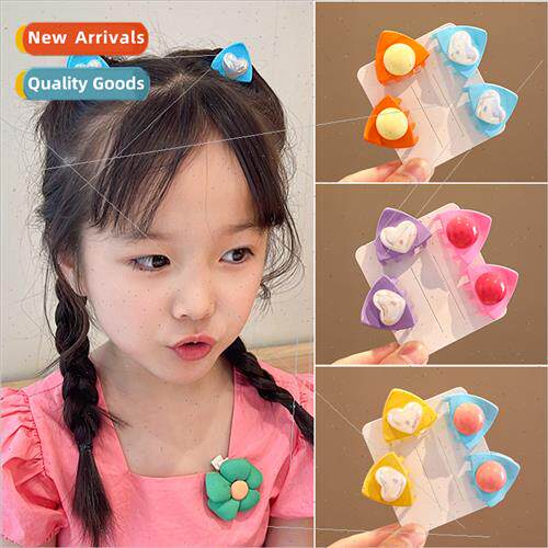 2023 new children cat ears hair card scratch clip girls baby