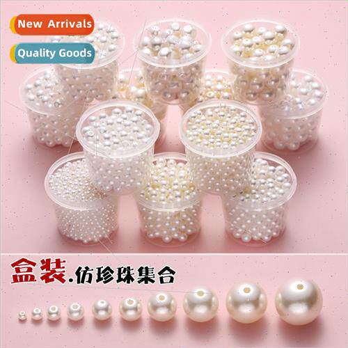 Boxed imation pearl high brightness abs loose beads diy crea