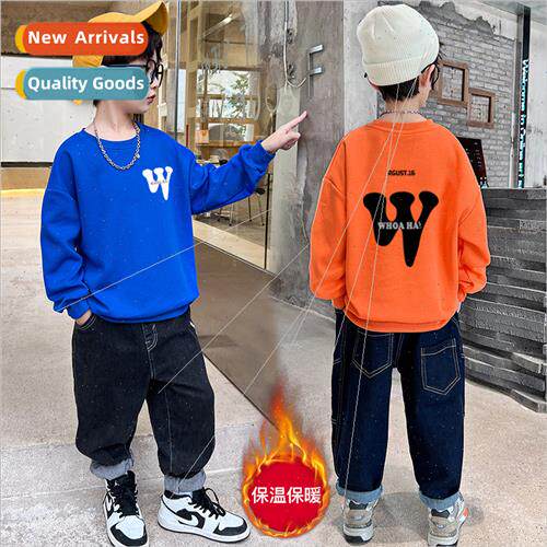 Autumn winter new children padded warm sweater small medium-