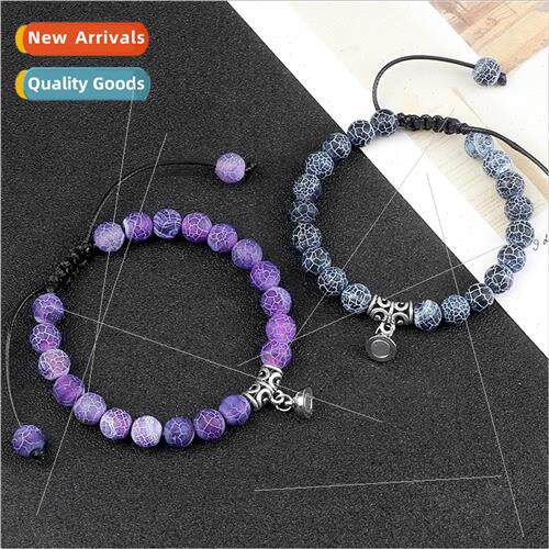 Creative weaving handmade bead bracelet Couple set round mag