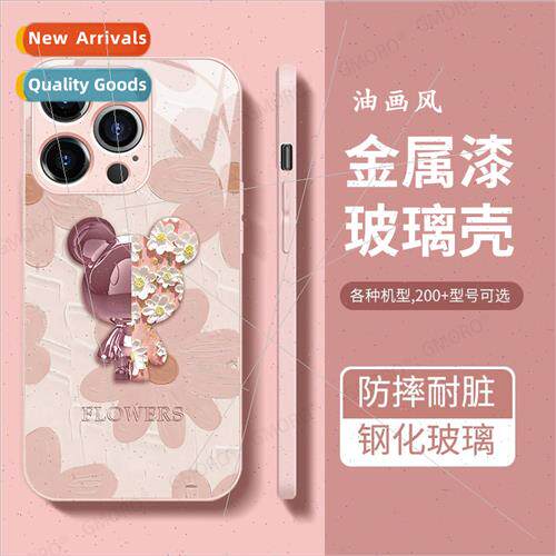 Violent Bear Apple 14 glass phone case iphone 13 case 12pro