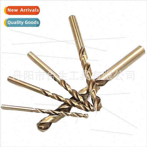 M35 cobalt baking yellow full grinding high-speed steel twis