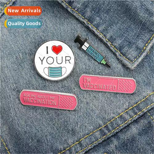 Europe Uned States new creative love mouthPCS syringe brooch