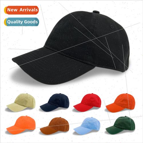 New soft top high- washed baseball cap Korea solid color bre