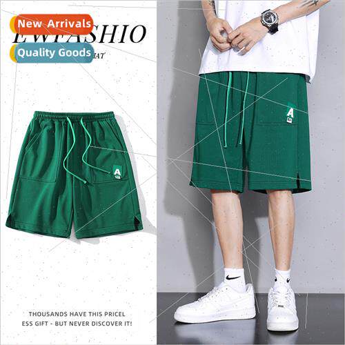 2022 summer new personaly splicing nd casual loose men draws