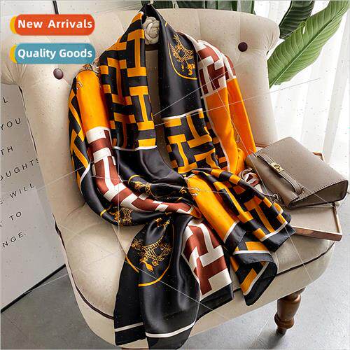 2022 Korea  new spring summer simulation silk long silk scar