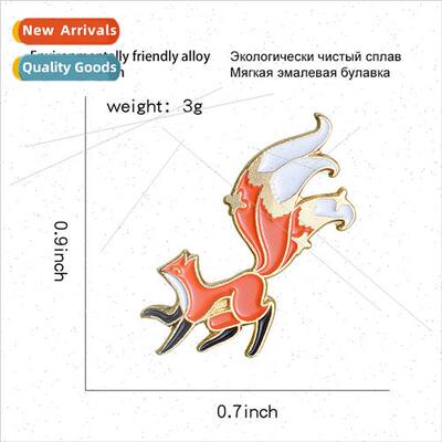 Europe Uned States creative new exquise fox alloy brooch col