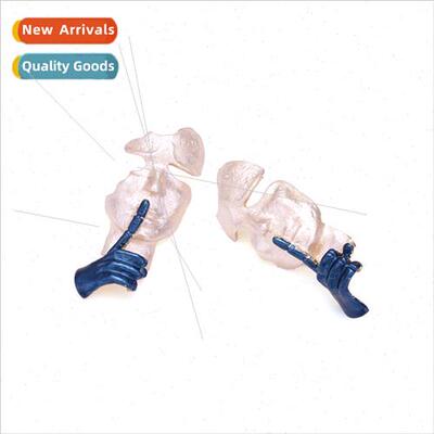 senior exaggerated abstract thin painted human face earrings