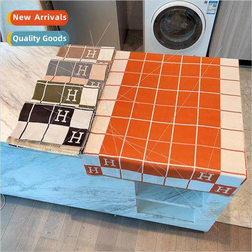 New faux cashmere long scarf female fall winter H letters sq