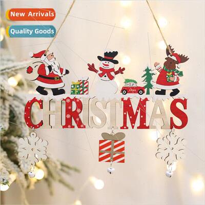 New Christmas decorations wooden Christmas e hanging creativ