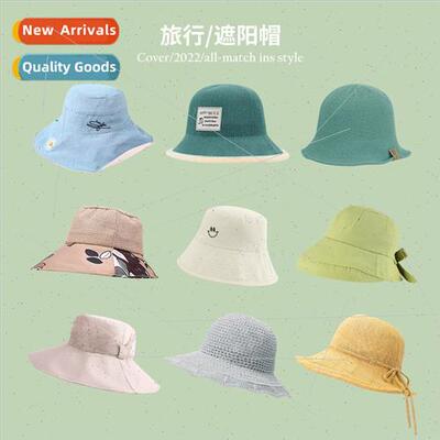Summer new sun blocking sun hat ladies face wh insKorea hat