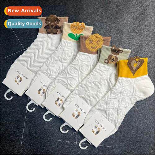Spring and summer cotton short womens socks ins tide Korea s